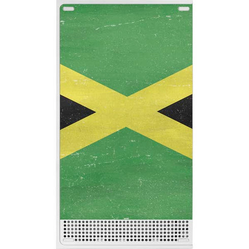Jamaica Flag Distressed Xbox Series S Console Skin